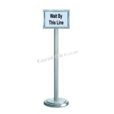 Stainless Steel Sign Board Stand (Horizontal)